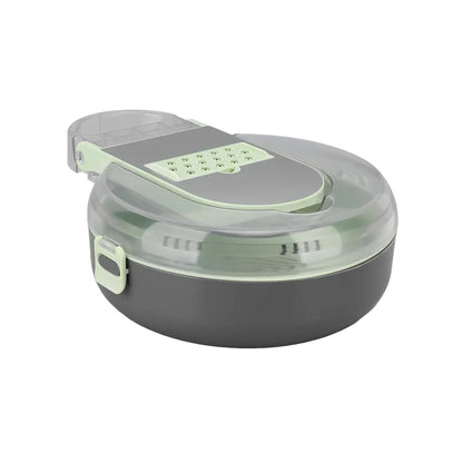 Multifunctional Vegetable Cutter with Storage Bowl & Lid