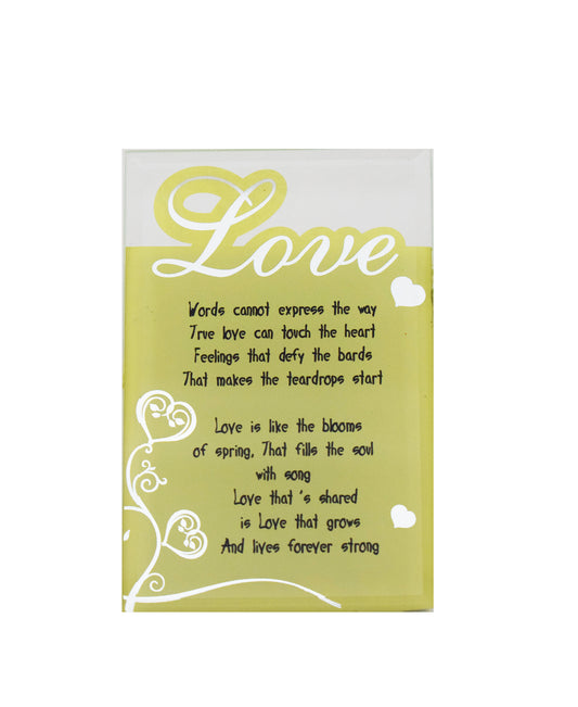 Lovers Design Love Frame - Gold & White
