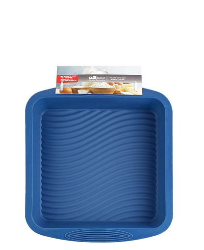 O2 Bake Silicone Square Pan - Blue