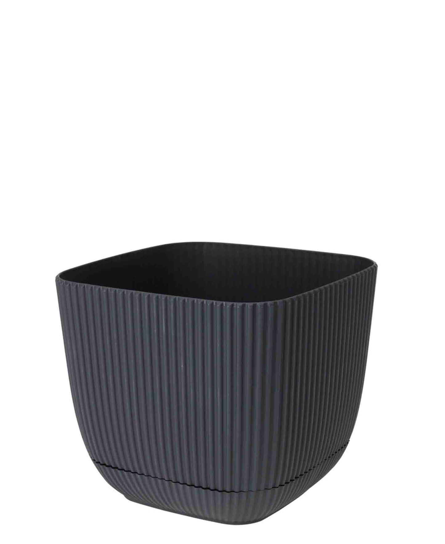 Urban Decor Square Flower Pot - Black