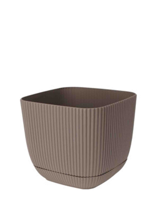Urban Decor Large Square Flower Pot - Brown