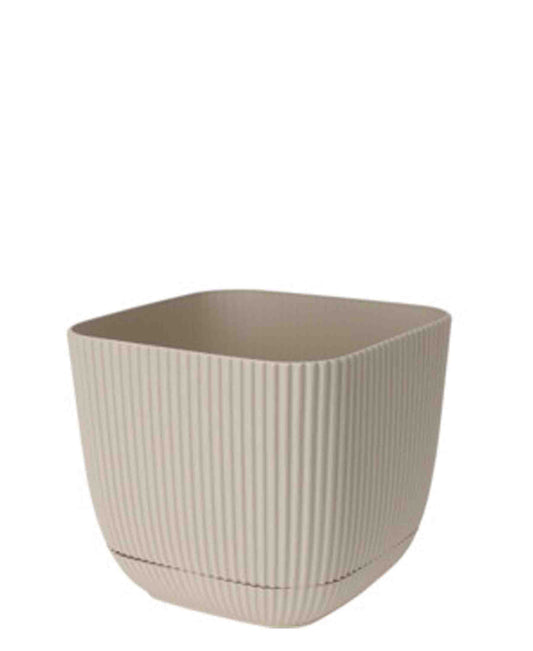 Urban Decor Large Square Flower Pot - Beige