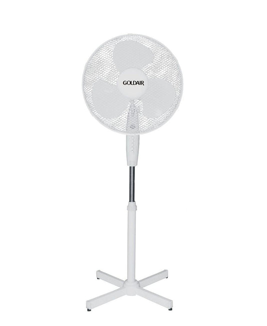 Goldair 40CM Pedestal Fan With Oscillation - White