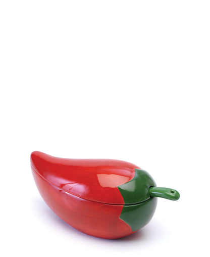 Progressive Salsa Bowl With Spoon - Red