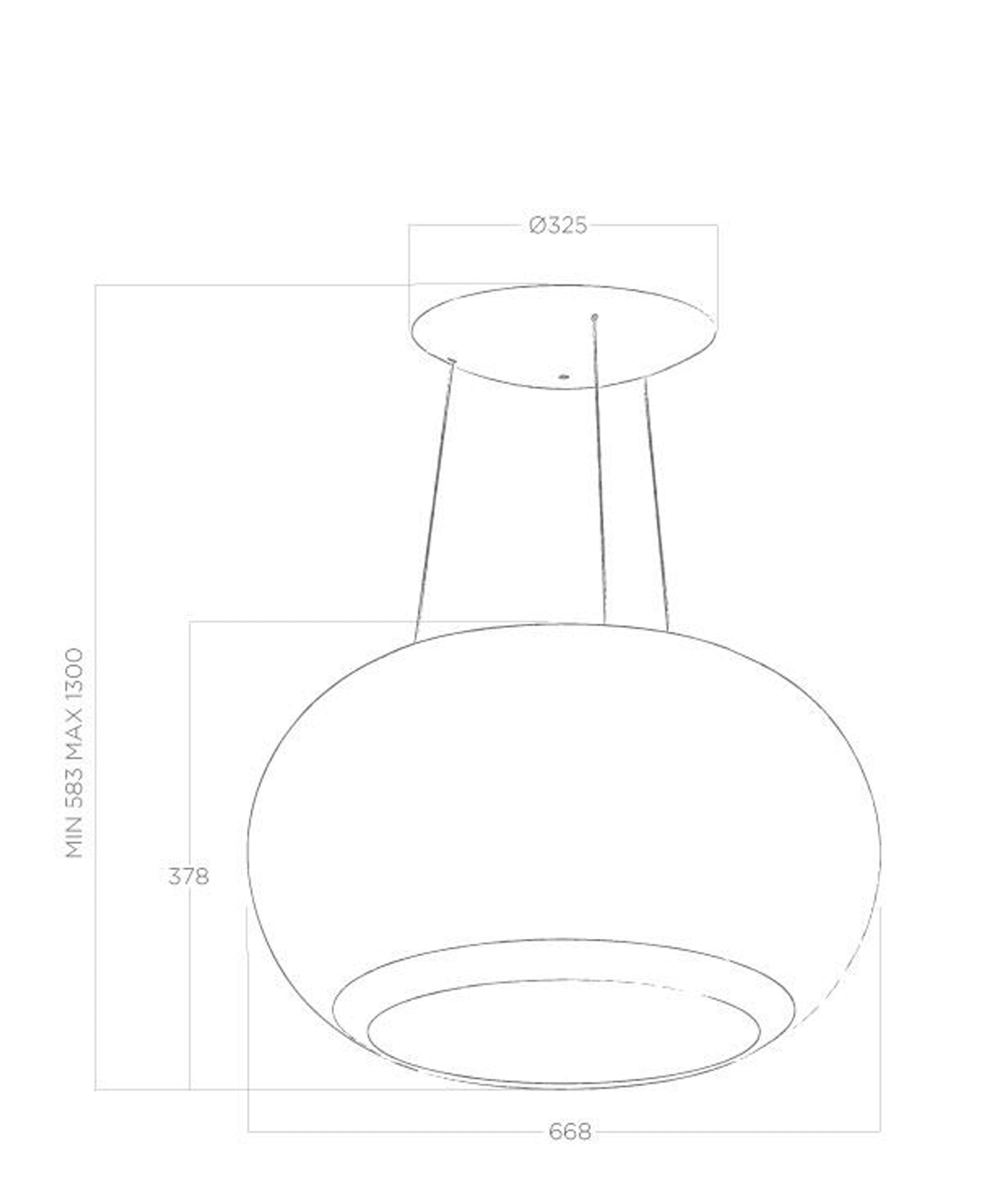 Elica Interstellar Island Hood - Sliver