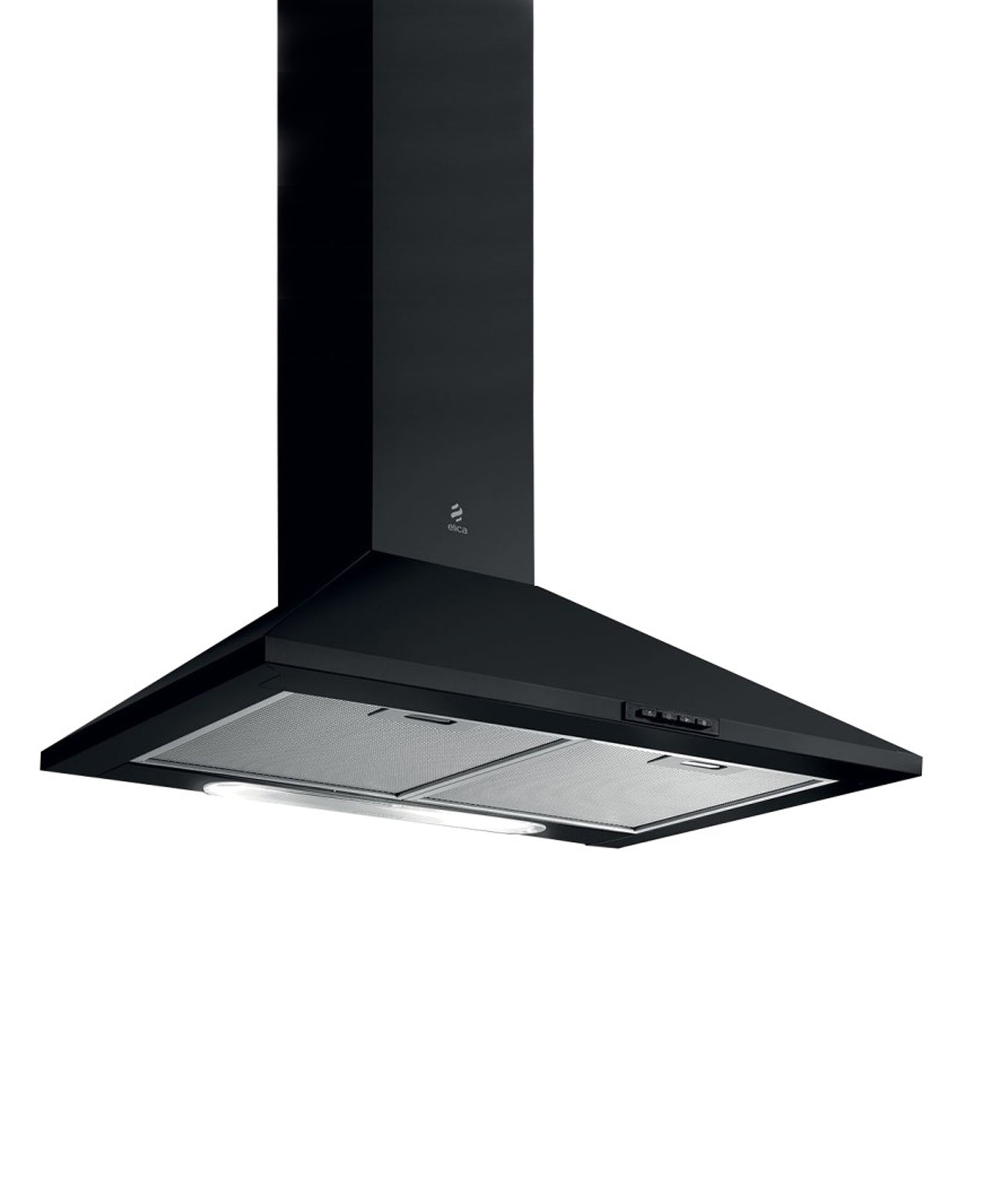 Black extractor store hood 60cm