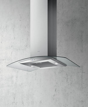 ELICA 90CM CURVED GLASS COOKER HOOD/EXTRACTOR - CIRCUS 90