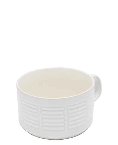 Kitchen Life Ceramic Soup Mug 560ml - White