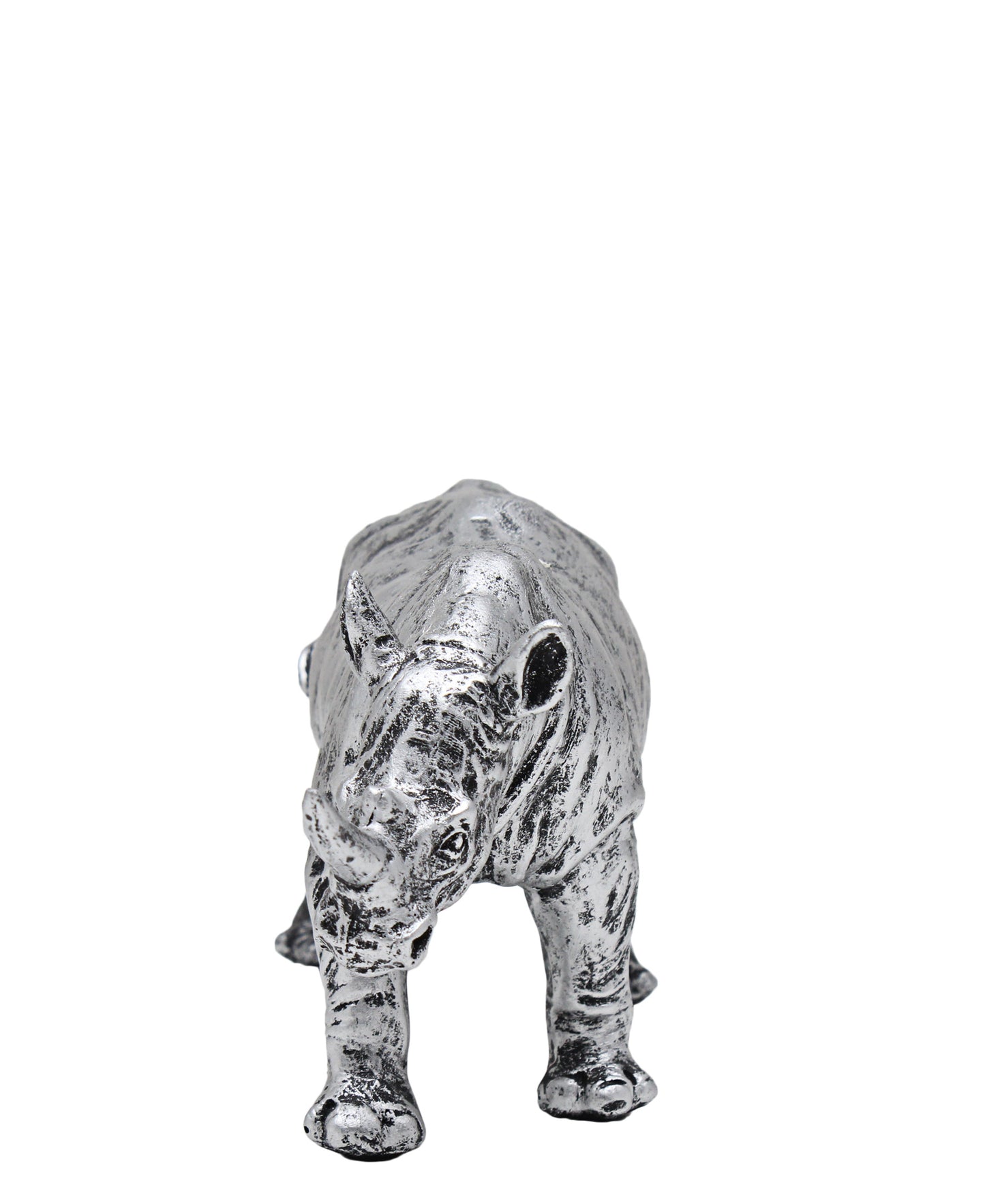 Urban Decor Antique Rhino 11 x 20cm - Silver