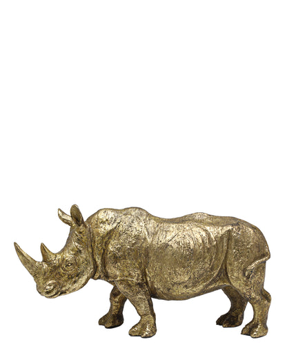 Urban Decor Antique Rhino 18 x 33cm - Gold