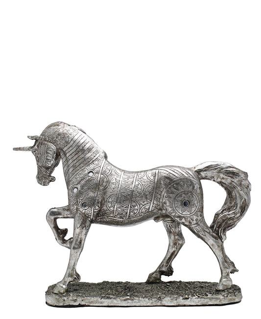 Urban Decor Antique Unicorn 36cm - Silver