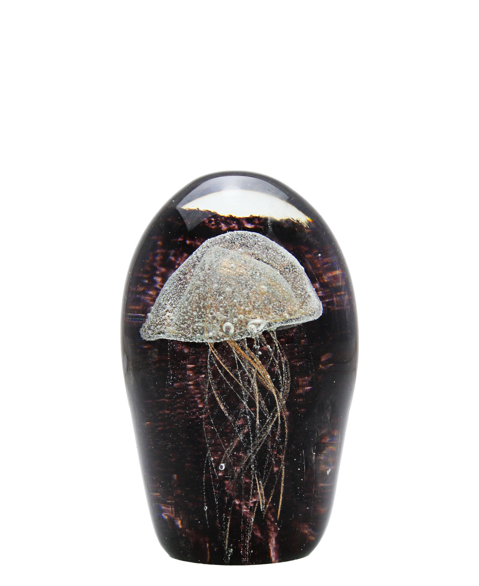 Urban Decor Paperweight Jellyfish Darkness 15cm - Black & White