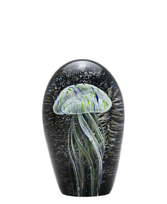 Urban Decor Paperweight Jellyfish Terrazzo 15cm - White & Black