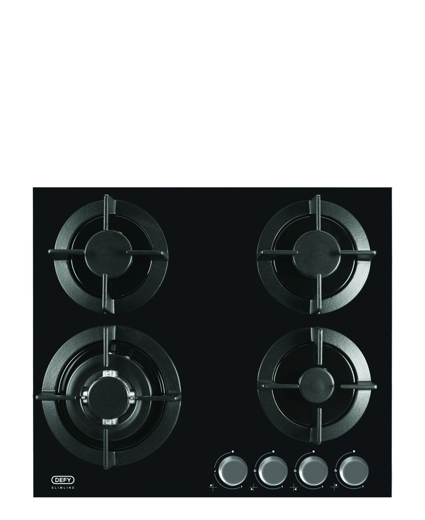 Defy 4 Burner Gas Hob - Black