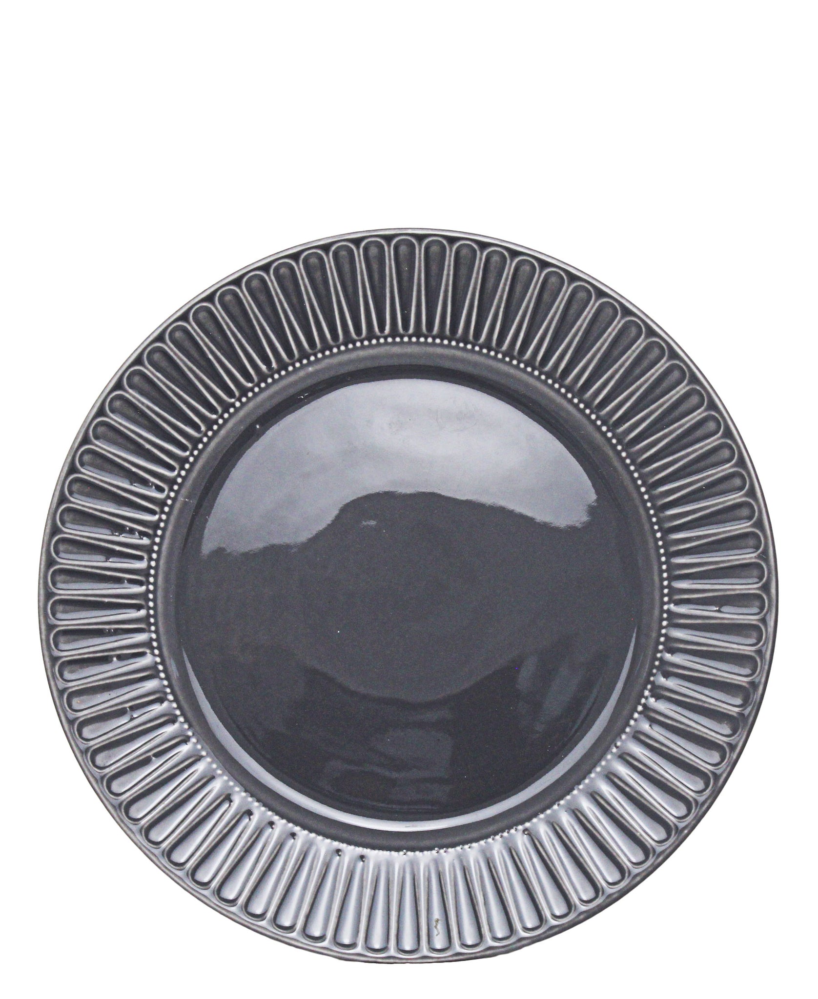 Eetrite Embossed Dinner Plate 27cm - Grey