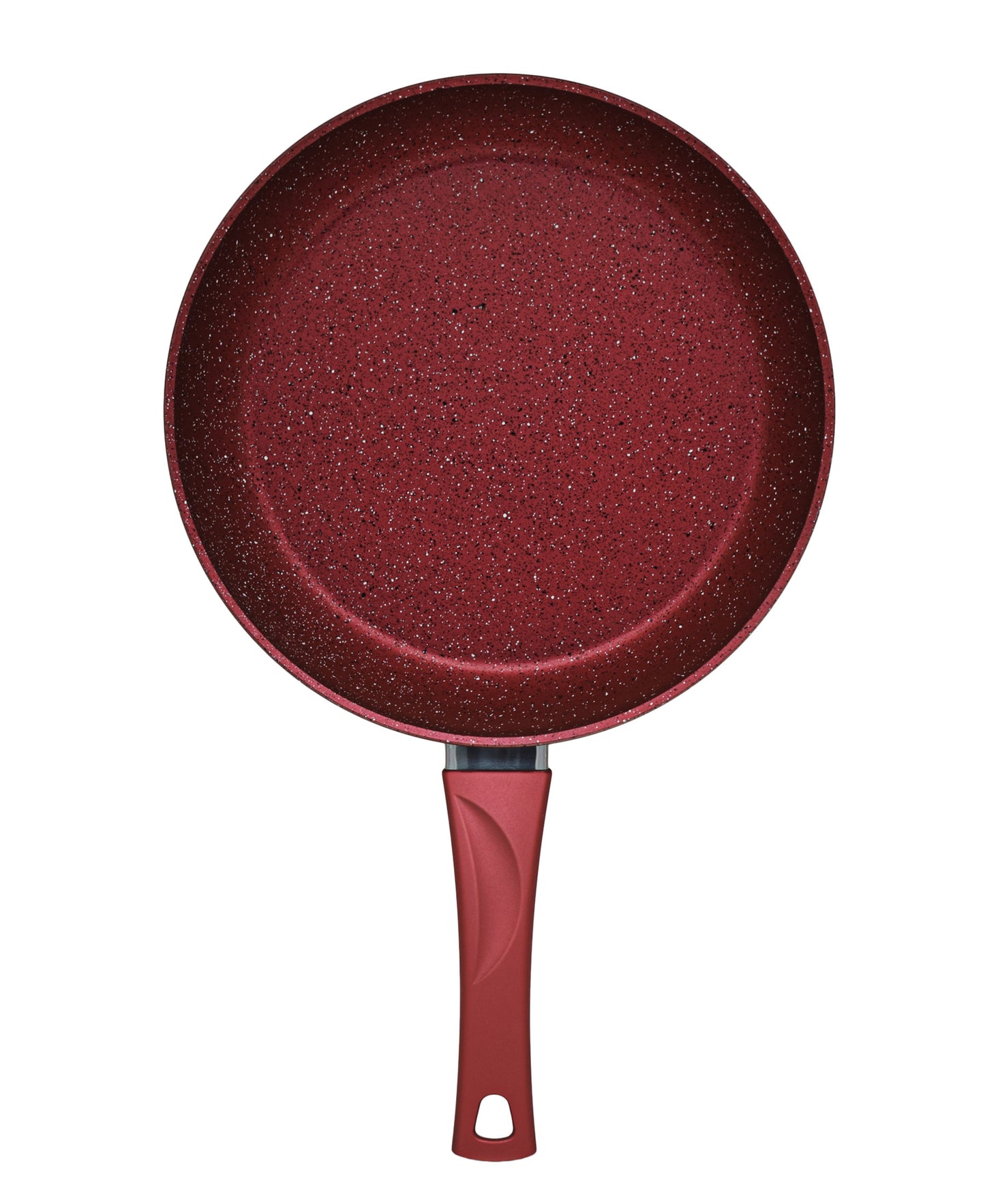 OMS Granite 28cm Frying Pan - Red