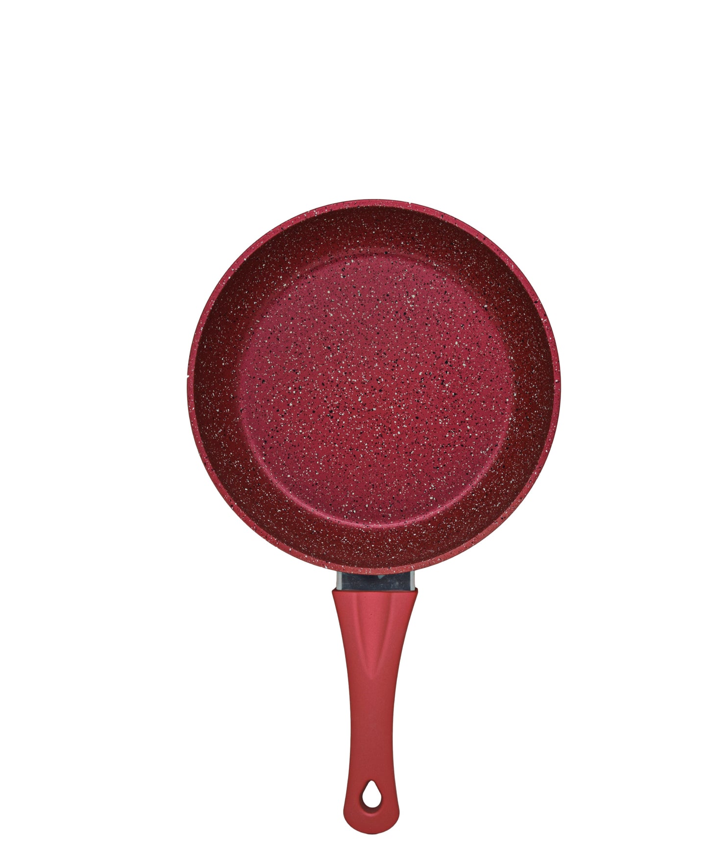 OMS Granite 20cm Frying Pan - Red