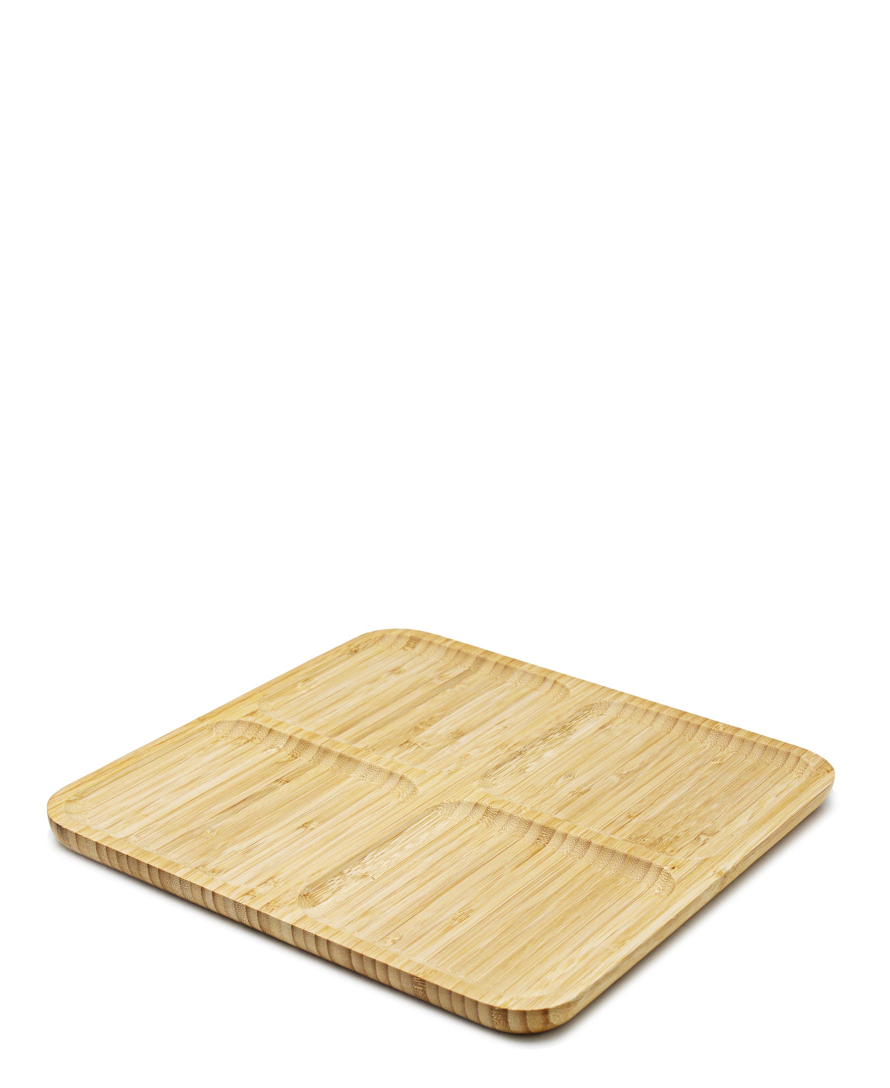Bamboo Plate With 4 Compartments - Oak