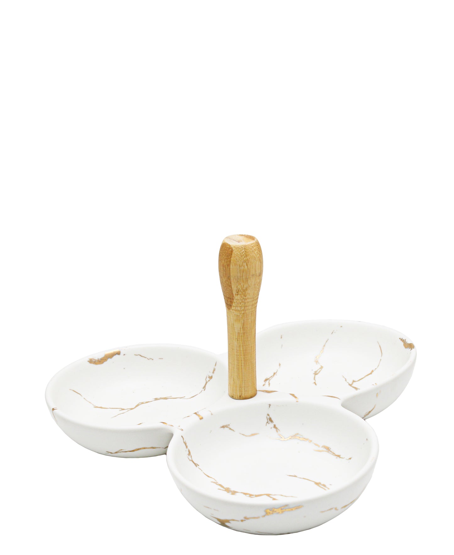 Kitchen Life 3 Division Snack Bowl - White