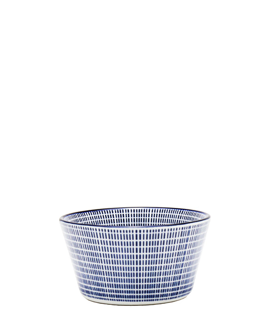Shanghai Footed Bowl 9,3cm - White & Blue