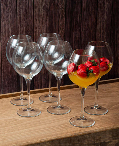 Monte Carlo Wine Glass 6 Piece - Clear