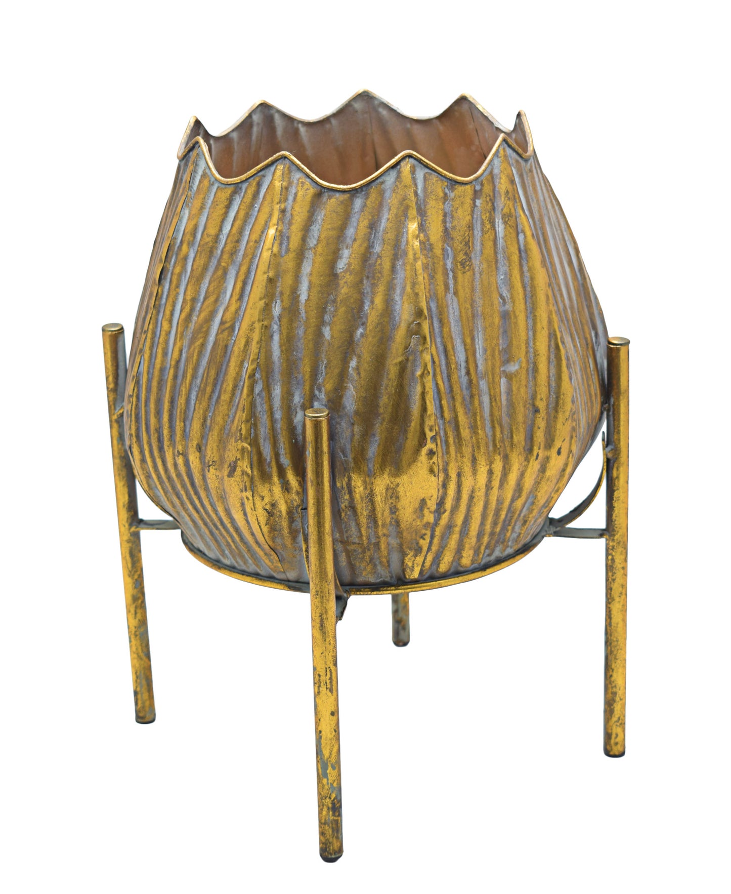 Urban Decor Metal Pot - Bronze