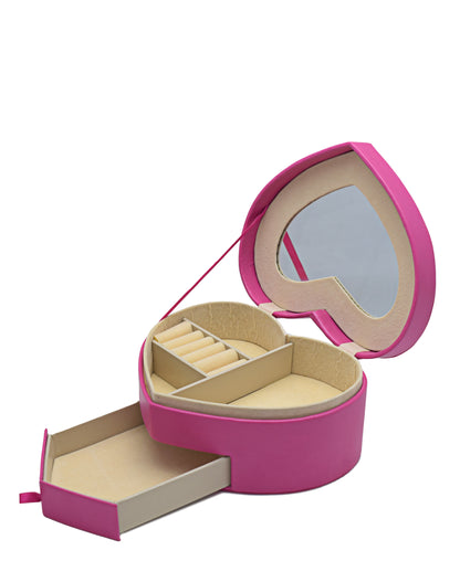 Urban Decor Heart shape Jewellery Box - Pink