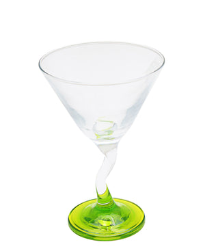 Glacier Zikzak Martini Glass - Green