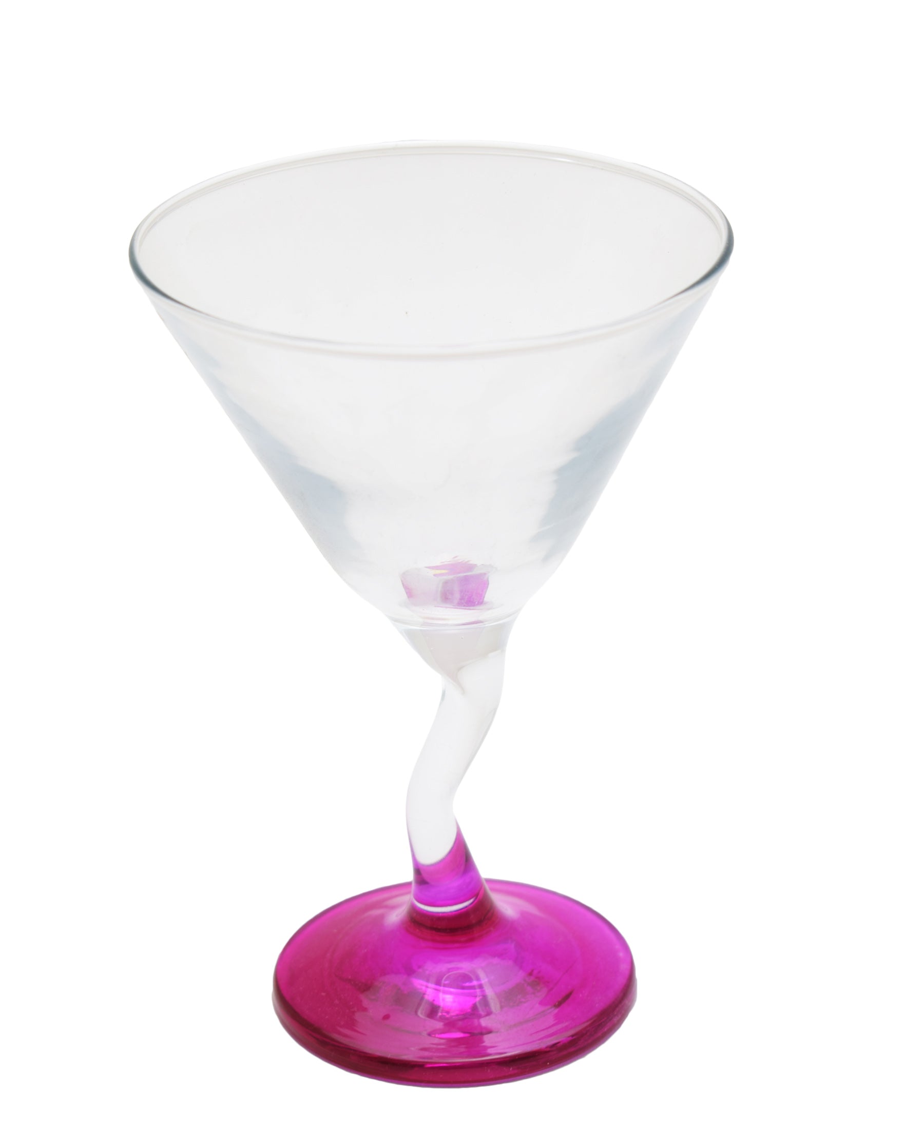 Glacier Zikzak Martini Glass - Purple