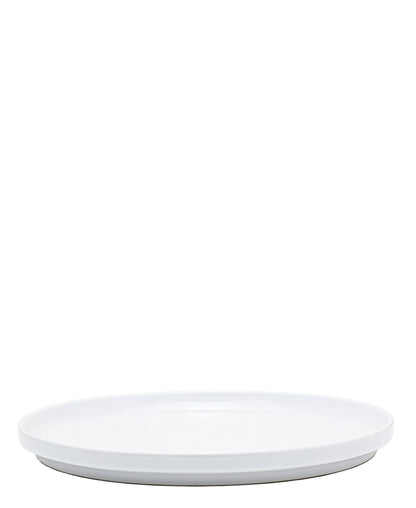 Glacier Straight Edge Dinner Plate 27cm - White