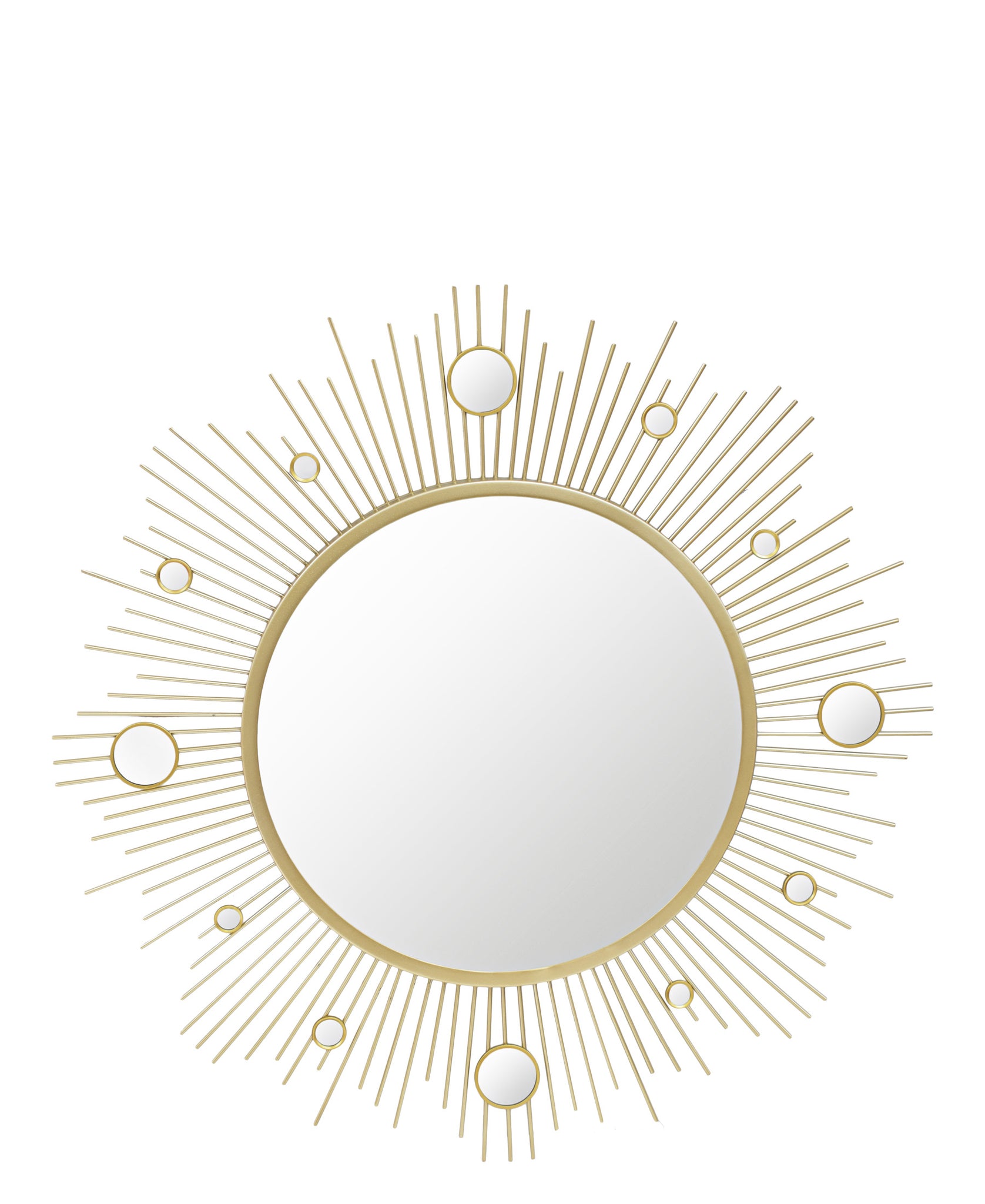 Urban Decor Orbit Round Mirror 60-65cm - Gold