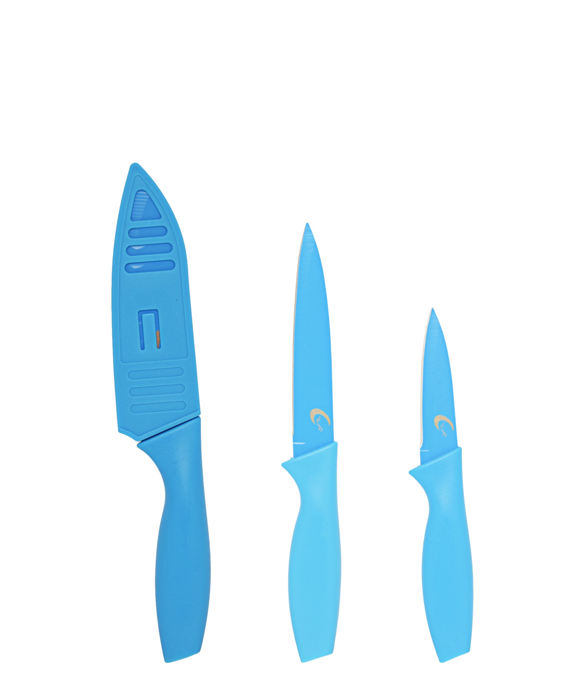Table Pride 3 Piece Knife Set - Blue
