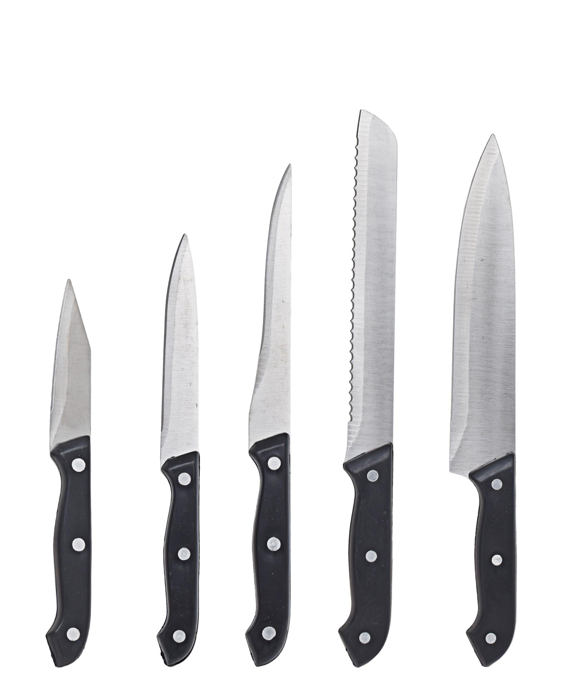 Table Pride Knife Set 5Pce-Black
