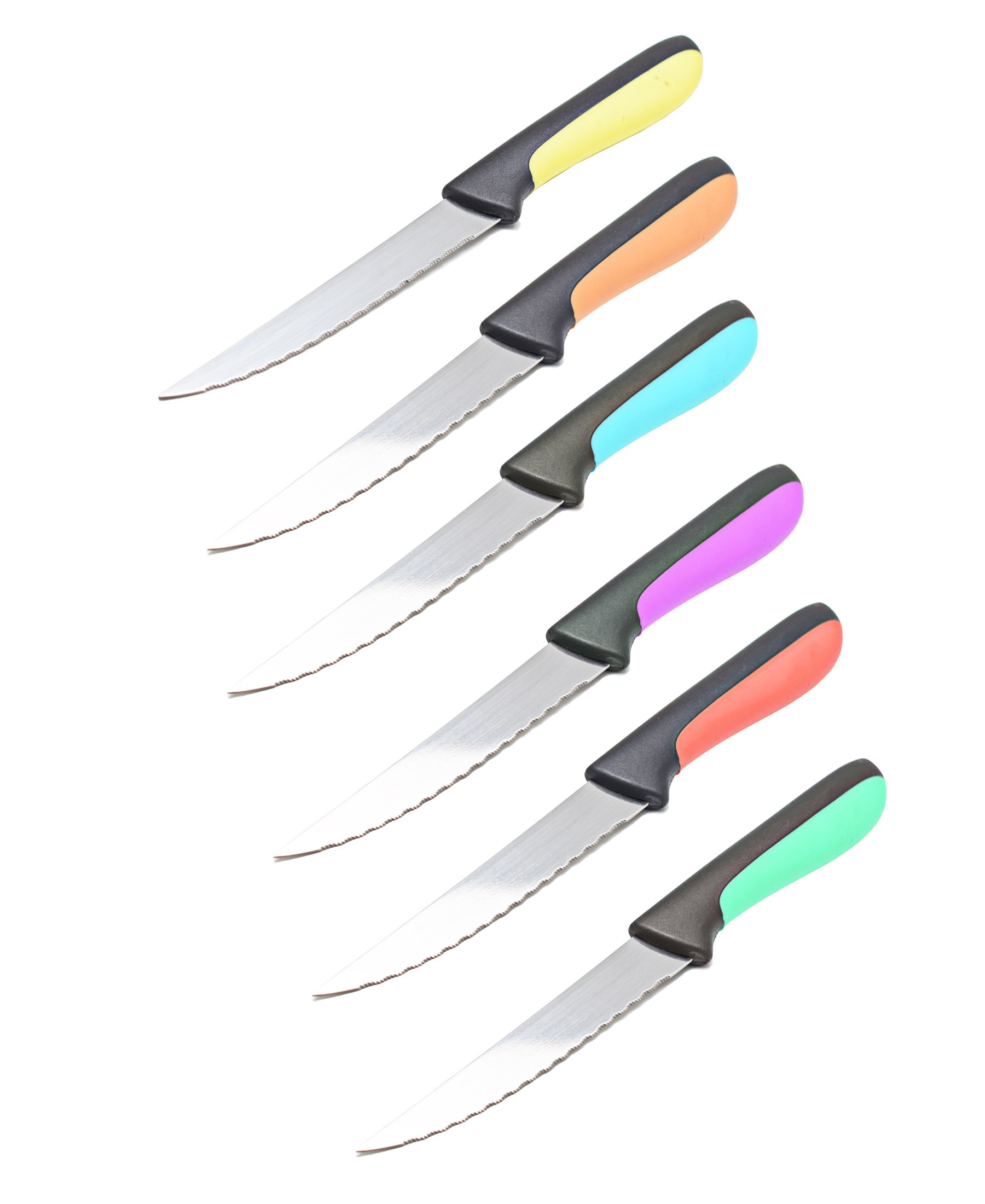 6 Piece Nylon Knife Set - Assorted