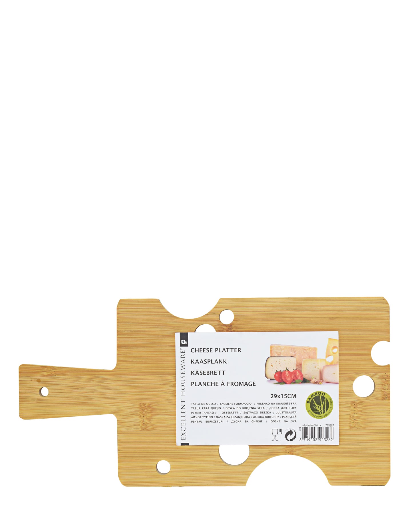 Bamboo Cheese Board 29cm - Oak