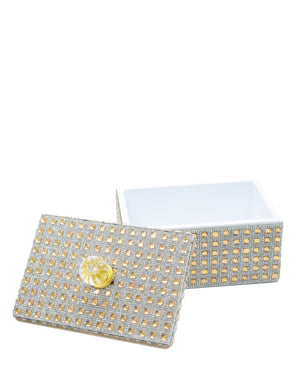 Urban Decor Full Diamond Jewellery Box - Gold