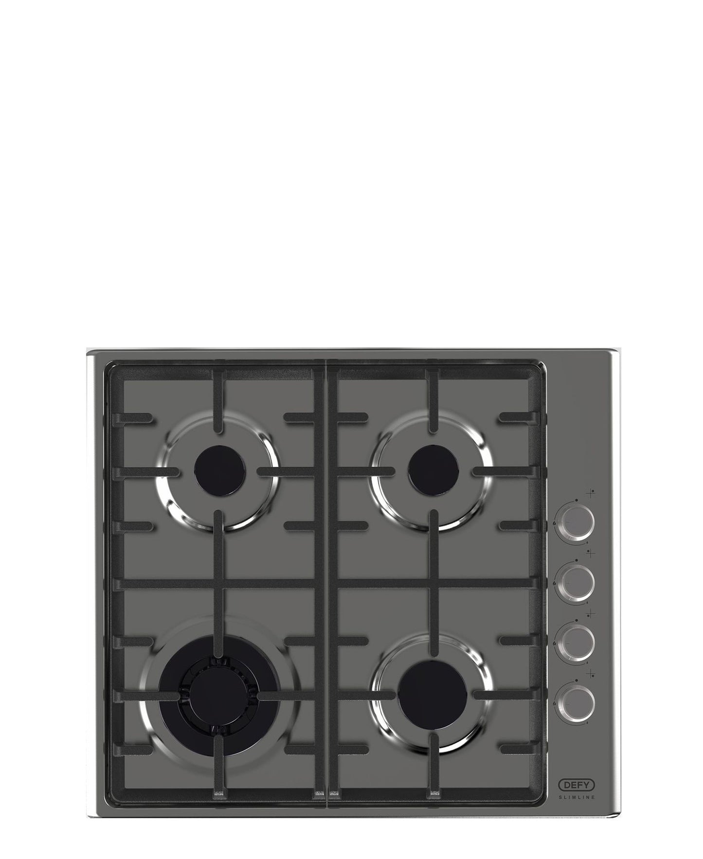 Defy Slimline Gas Hob Side Control - Silver