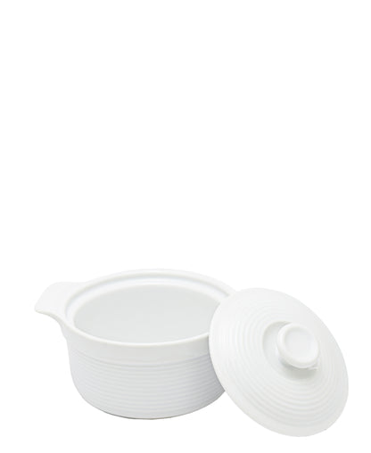 Eetrite 15cm Round Casserole - White