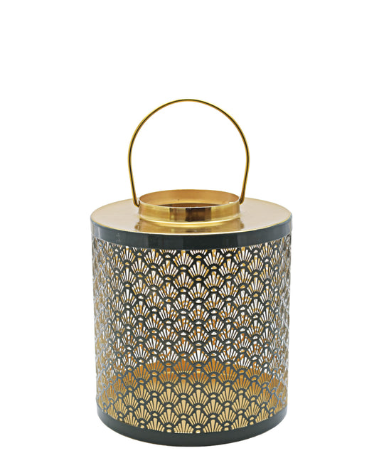 Urban Decor Mink Kate 23cm Lantern - Gold & Grey
