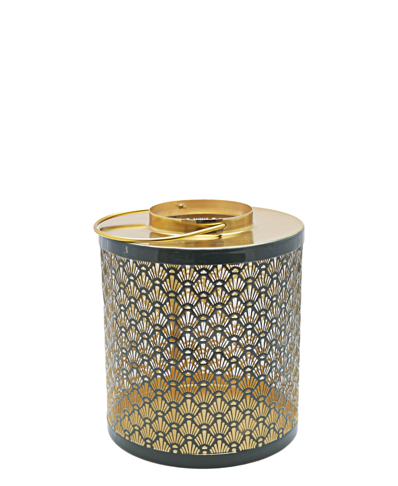 Urban Decor Mink Kate 23cm Lantern - Gold & Grey