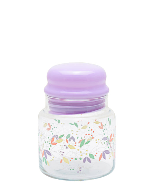 LAV 635ml Glass Jar With Lid - Purple