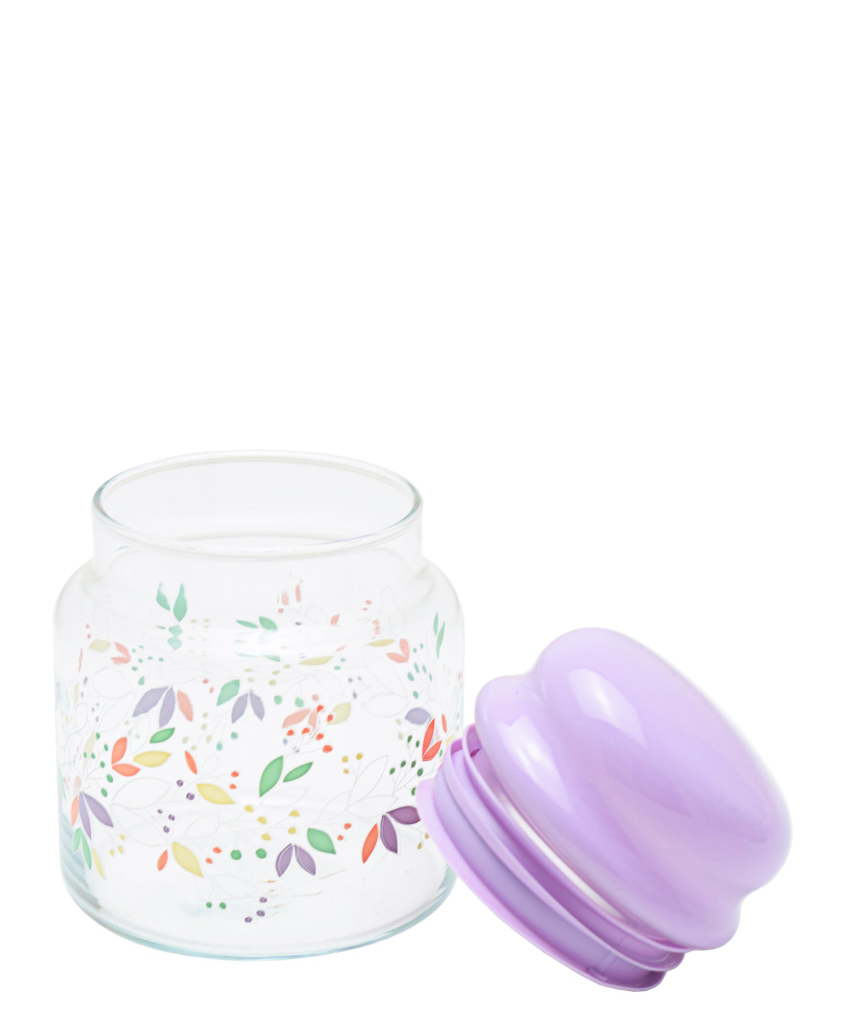 LAV 635ml Glass Jar With Lid - Purple