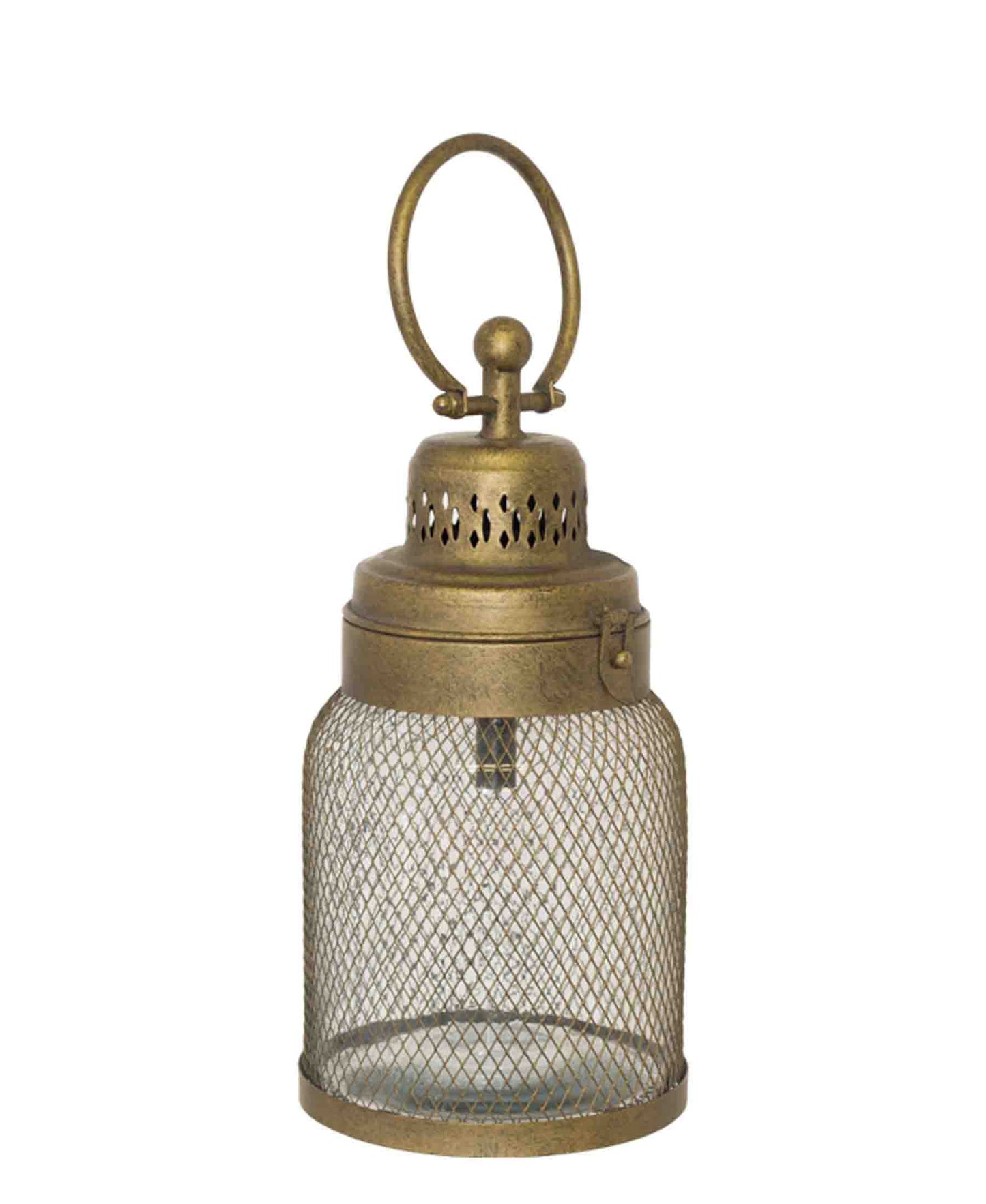 Urban Decor Roxy Mesh LED Lantern 34cm - Gold