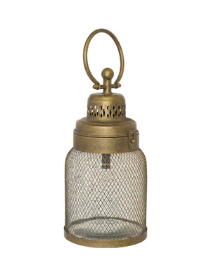 Urban Decor Roxy Mesh LED Lantern 34cm - Gold