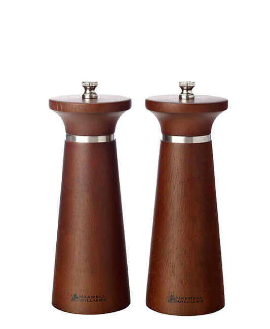 Maxwell & Williams Oslo Salt & Pepper Mill Set 16cm Walnut Gift Boxed