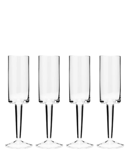 Carrol Boyes Champagne Flute Ascend 4 Piece - Clear