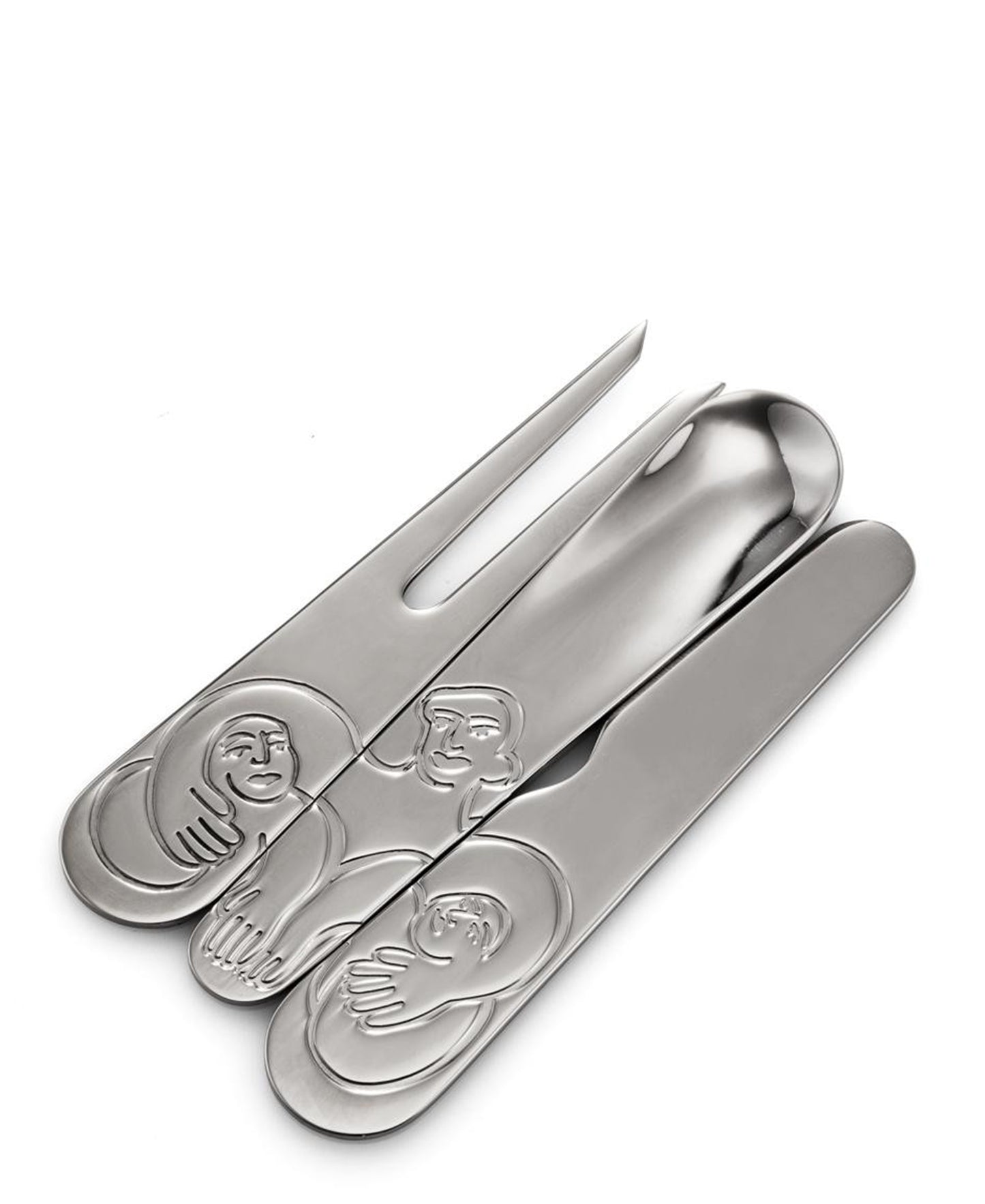 Carrol Boyes Relish Set 3 Piece - Silver