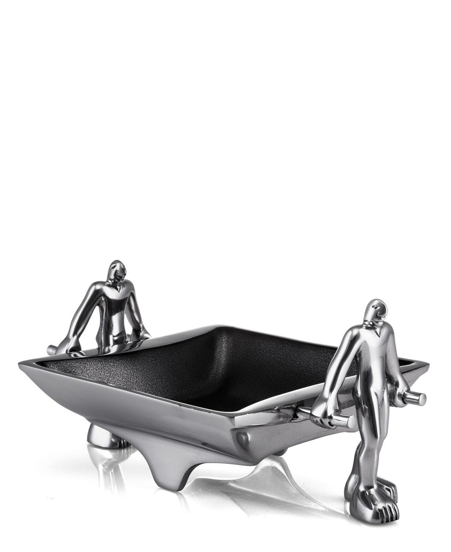 Carrol Boyes Mandarin Dish Men To Work - Silver