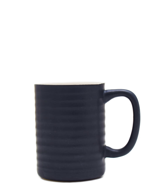 Kitchen Life Ceramic Circles Mug - Black