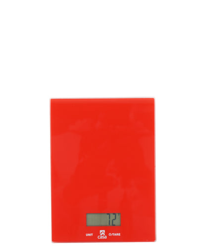 Casa Kitchen Scale LCD Screen - Red